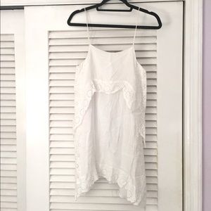 ZARA Chiffon & Linen Dress